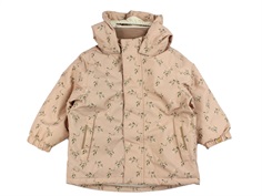 Lil Atelier rugby tan floral winter jacket